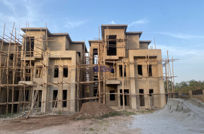 A five bedroom fully detached duplex carcass up for sale in Kado